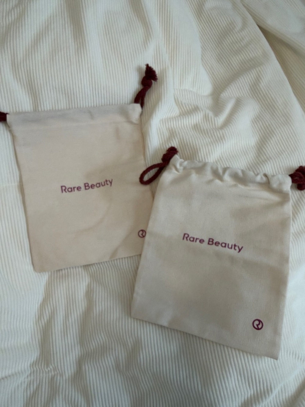 Rare Beauty dust bags